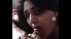 Indian aunty's oral skills in action
