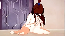 New 3D animation featuring Mei's voluptuous posterior