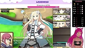 LewdNeko's sensual vibrator play in Evenicle anime