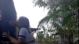 Vixenn Cruz and Carl Cruz in outdoor Filipino teen sex