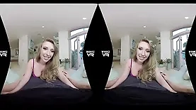 Virtual reality experience of Harley Jade's anal sex performance
