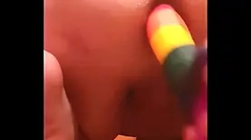 Sasha Earth's solo show with anal play and sex toys